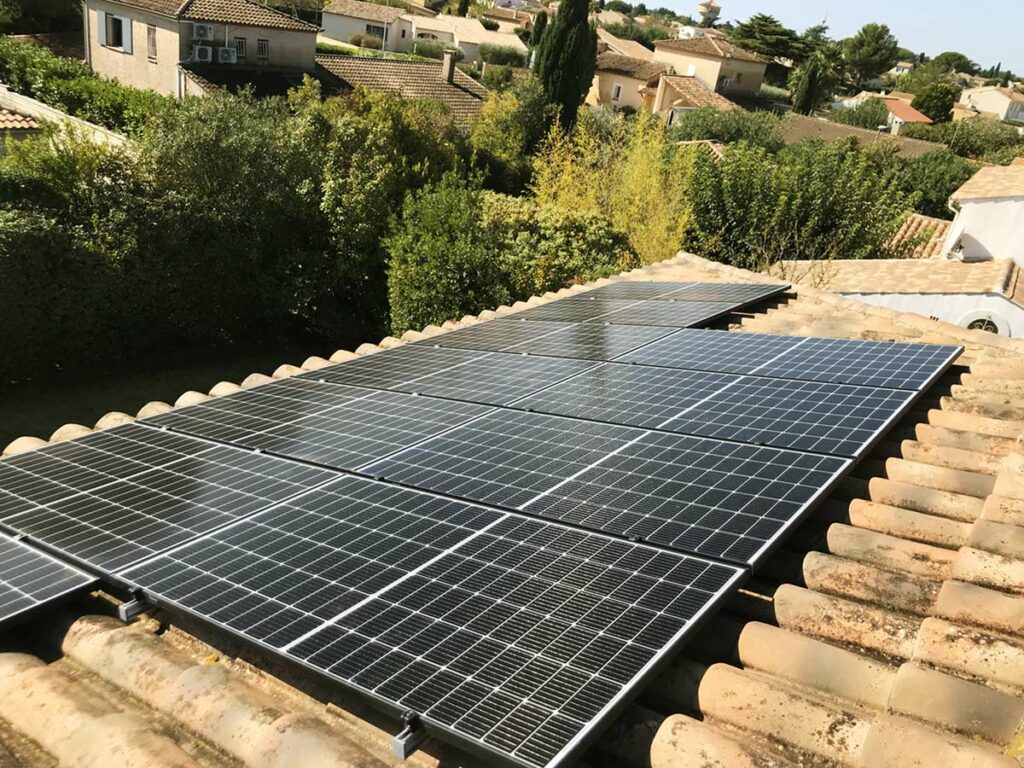 pose panneau solaire chantier-bouillargue